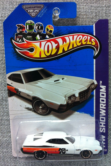 White K&N 1972 Ford Gran Torino Sport Hot Wheels Car